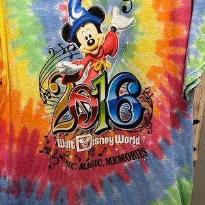 Disney Tie-Dye Mickey Mouse Shirt 2026 Disney Parks authentic original size L